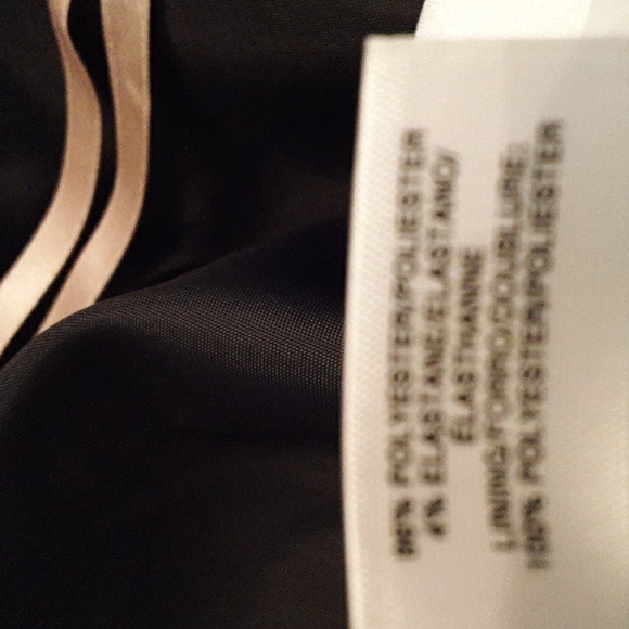 NINE WEST Pink Scallop Bodice on Navy Poly Stretch Crepe Sleeveless Dress - Picture 9 of 9